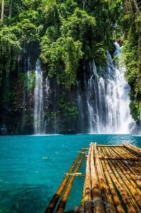 Embarking on a Scenic Journey: Bamboo Rafting at Tinago Falls, Iligan City Drone Video