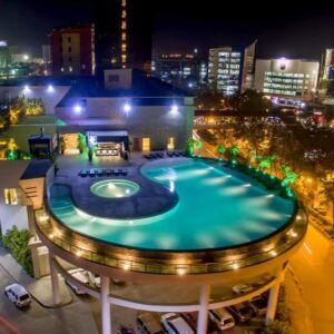 Limketkai Luxe Hotel Swimming Pool  Cagayan de Oro Drone Video